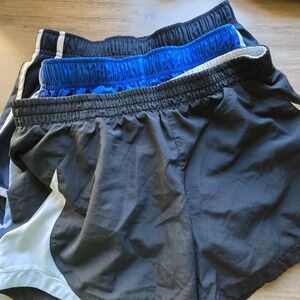 Bundle Nike Dri-FIT Running Shorts Black Blue Women Athletic Performance Size S